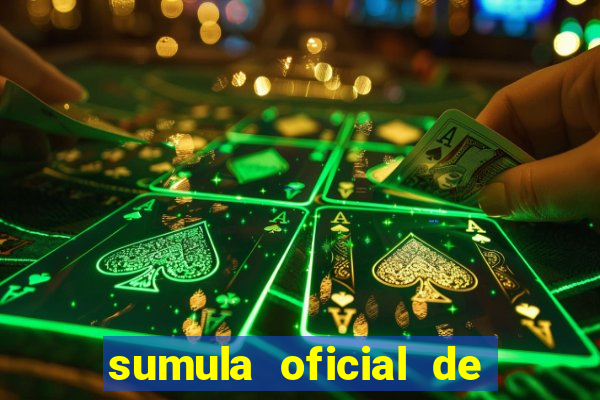 sumula oficial de futebol 7 society excel
